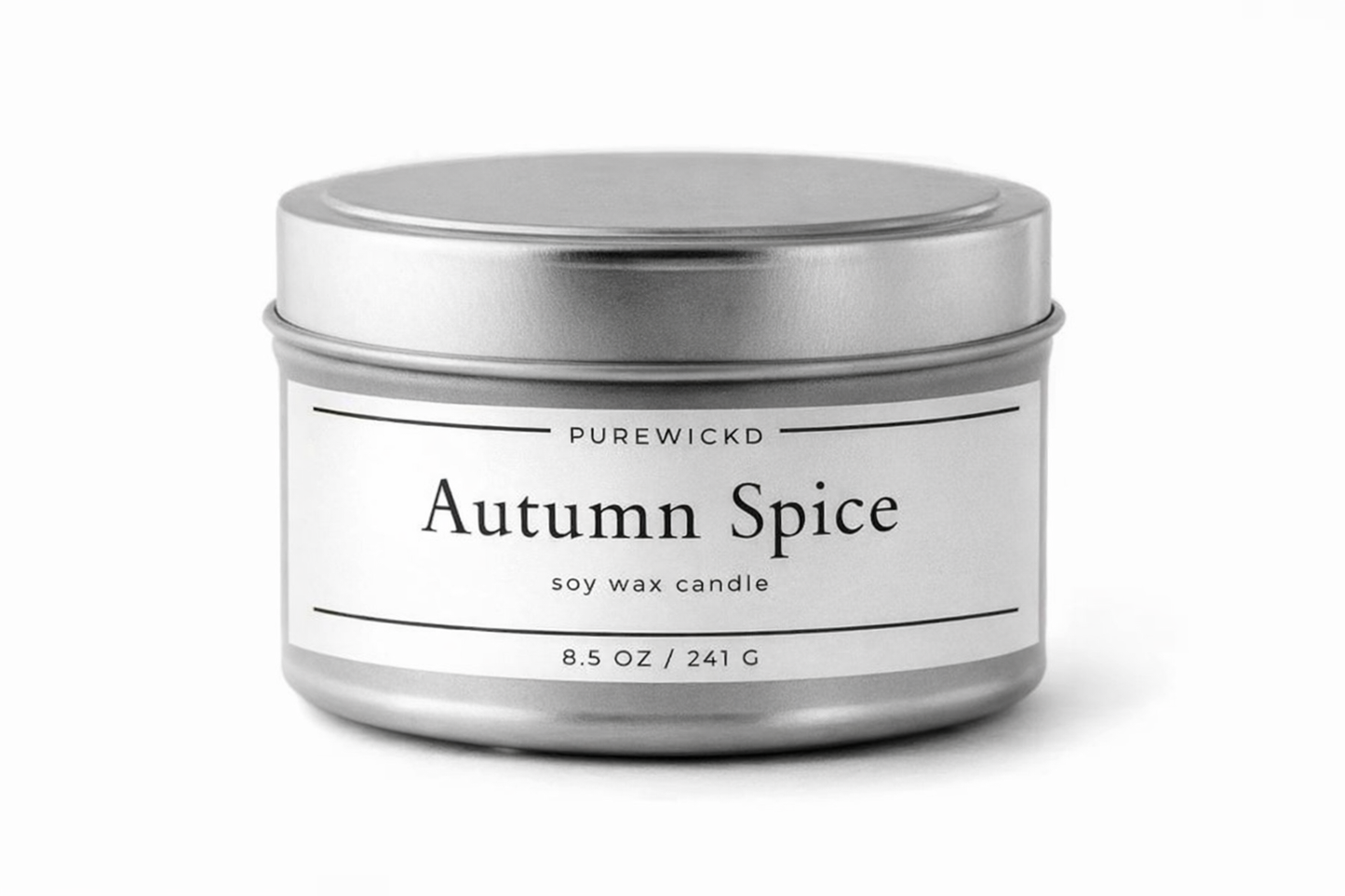 Autumn Spice Tin Candle