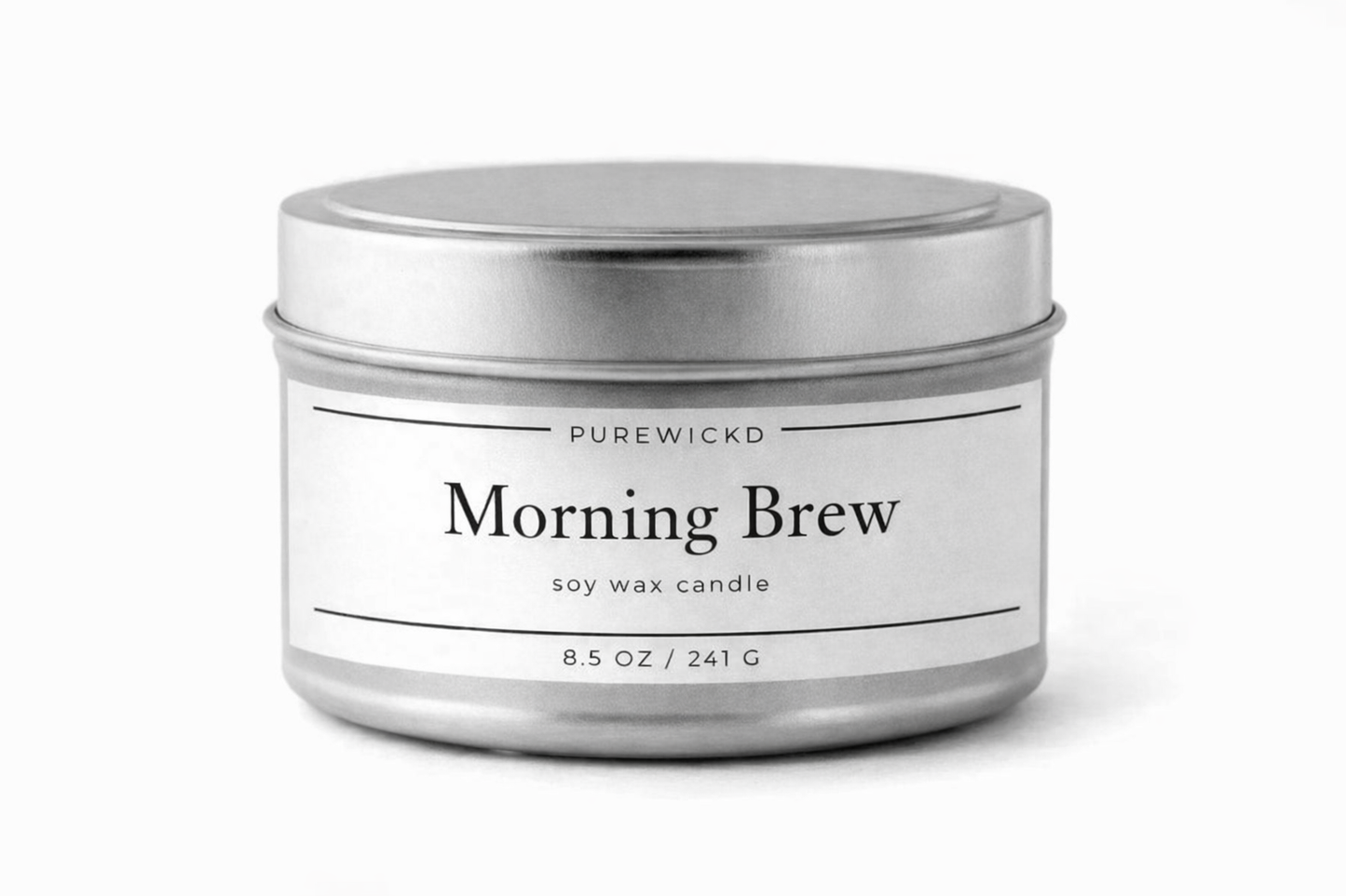 Morning Brew Tin Candle