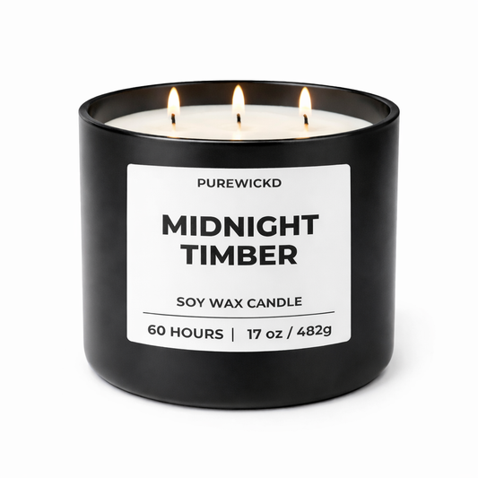 Midnight Timber 3-Wick Candle