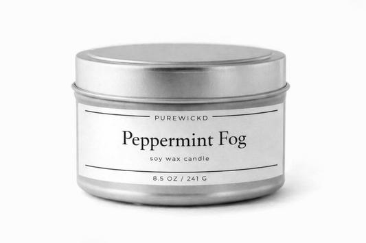 Peppermint Fog Tin Candle