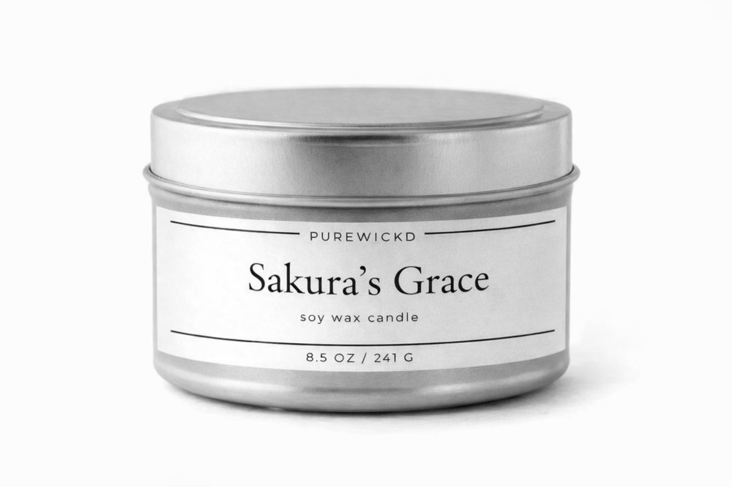 Sakura's Grace Tin Candle
