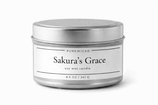 Sakura's Grace Tin Candle