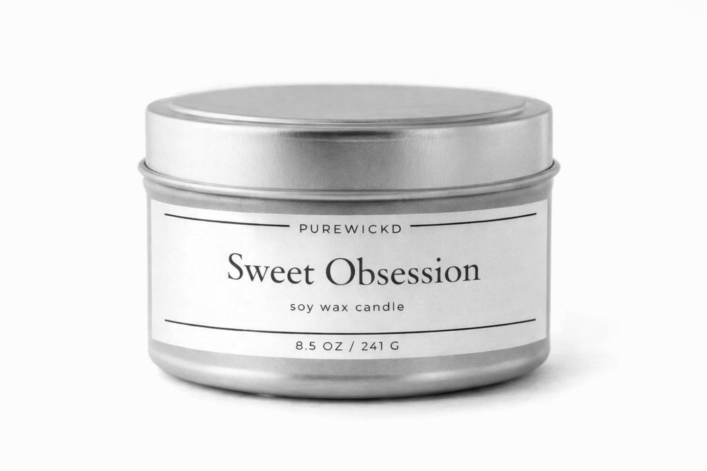 Sweet Obsession Tin Candle